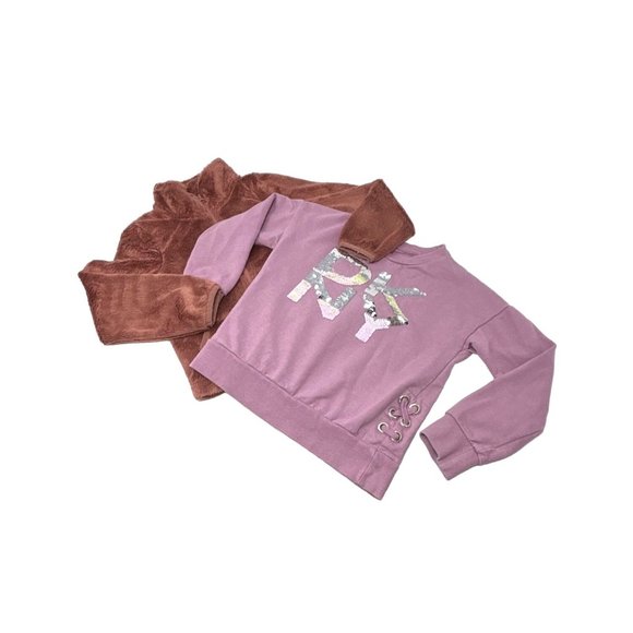 Girl's - DNKY Sweatshirt & Tommy Bahama Light Weight Jacket - Size 5 - Picture 6 of 9